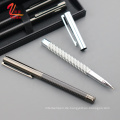 Kohlefaser -Roller Ball Stift Luxus -Gravur -Logo mit Carbon Faser -Stift -Geschenkbox